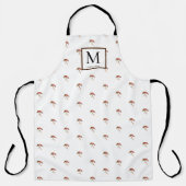 フライフィッシングマス漁師フライウォーターカラーエプロン エプロン (正面)