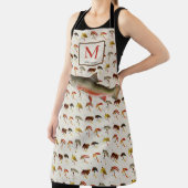 フライフィッシングマス漁師フライウォーターカラーエプロン エプロン (インサイチュ)