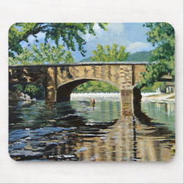 フライフィッシングマス釣り人 マウスパッド