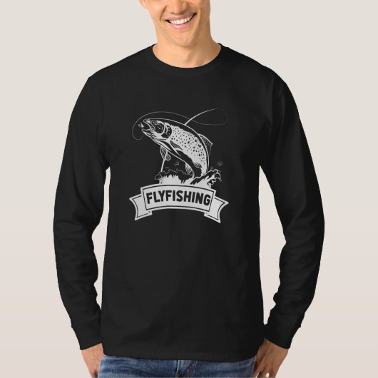 フライフィッシングマス魚川自然 Tシャツ (正面)