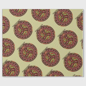 フライフィッシングリールクリスマス ラッピングペーパー (フラット)