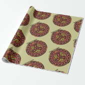 フライフィッシングリールクリスマス ラッピングペーパー (アンロールド)