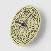 フライフィッシングリール ラウンド壁時計 (傾斜)