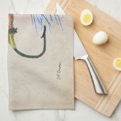 フライフィッシングルアーツアーサーモンフライルアー キッチンタオル (四つ折り)