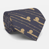 フライフィッシングロッドパターン ネクタイ (ロール)