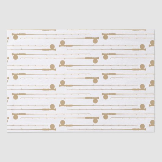 フライフィッシングロッドパターン 薄葉紙 (正面)