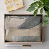 フライフィッシングヴィンテージレイクマス魚デコップアート 薄葉紙 (ギフト)