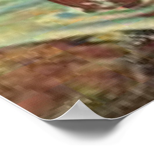 フライフィッシングヴィンテージレトロことわざ付きおもしろい画像 ポスター (角)