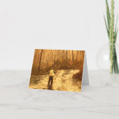 フライフィッシング折り畳みグリーティングカード カード (正面)