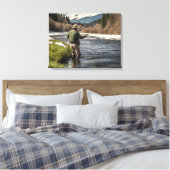 フライフィッシング用キャンバス印刷 キャンバスプリント (インサイチュ (寝室))