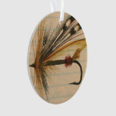 フライフィッシング用ルアー並び紙 オーナメント (正面)