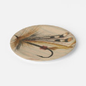 フライフィッシング用ルアー並び紙 ペーパープレート (アングル)