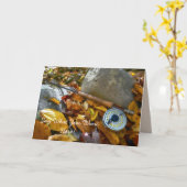 フライフィッシング空白のグリーティングカード カード (黄色い花)