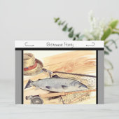 フライフィッシング退職パーティの招待状 招待状 (スタンド正面)