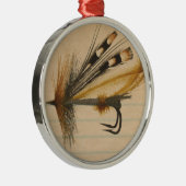 フライフィッシング銀ルアー裏打ち紙 メタルオーナメント (右)