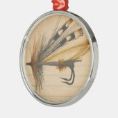 フライフィッシング銀ルアー裏打ち紙 メタルオーナメント (左)