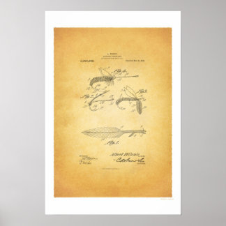 フライフィッシング1921米国特許ポスター – ウィニー ポスター