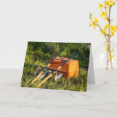 フライフィッシング カード (黄色い花)