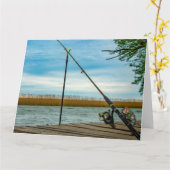 フライフィッシング カード (黄色い花)