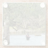 フライフィッシング ガラスコースター (裏面)