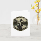 フライフィッシング – セラピーが高価なため カード (黄色い花)