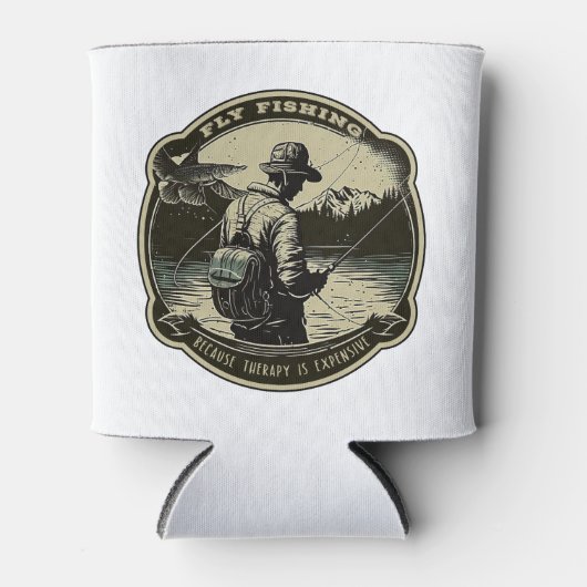 フライフィッシング – セラピーが高価なため 缶クーラー (正面)