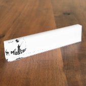 フライフィッシング デスクネームプレート (側面)