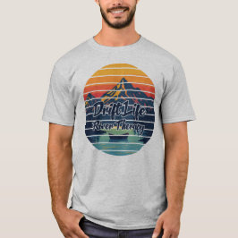 フライフィッシング ドリフトボート 川 癒し レトロ ギフト Tシャツ