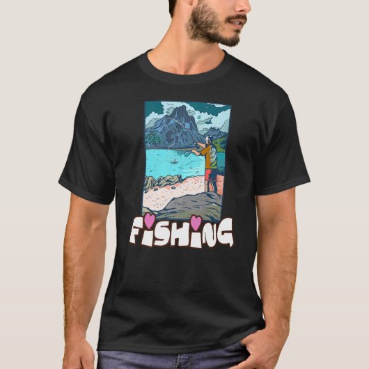 フライフィッシング フィッシャーマン Tシャツ (正面)