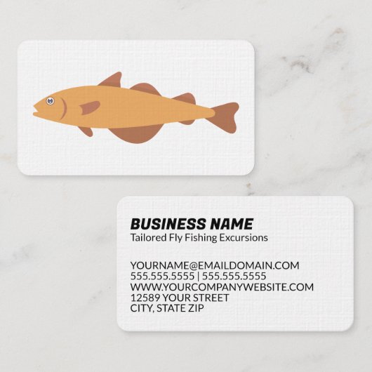 フライフィッシング 名刺 (正面/裏面)