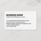 フライフィッシング 名刺 (裏面)