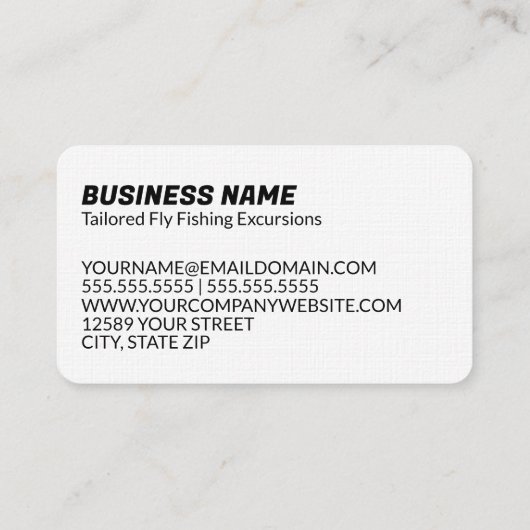 フライフィッシング 名刺 (裏面)