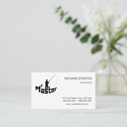 フライフィッシング 名刺 (スタンド正面)