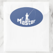 フライフィッシング 楕円形シール (バッグ)