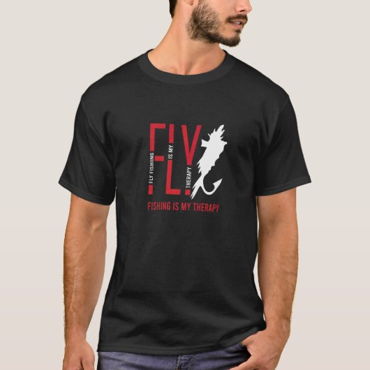 フライフィッシング 療法 自然 エギラー Tシャツ (正面)