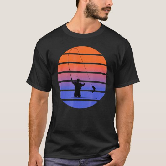 フライフィッシング 釣り 魚 人工フライ Tシャツ (正面)