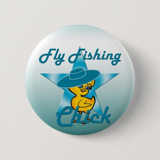 フライフィッシング#7 缶バッジ (正面)