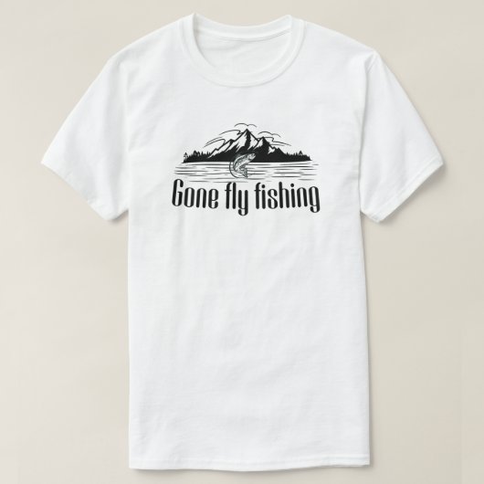 フライフィッシング Tシャツ (デザイン正面)
