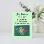 フライフィッシング「To Doリスト」はがき ポストカード (スタンド正面)