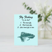 フライフィッシング「to do list」はがき「グリーンマトゥカ」 ポストカード (スタンド正面)