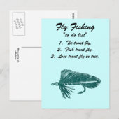 フライフィッシング「to do list」はがき「グリーンマトゥカ」 ポストカード (正面/裏面)