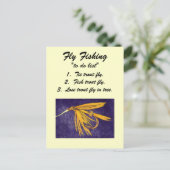 フライフィッシング「to do list」はがき「ビッグイエローメイ」 ポストカード (スタンド正面)