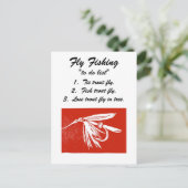 フライフィッシング「to do list」ポストカード ポストカード (スタンド正面)