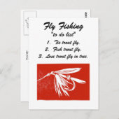 フライフィッシング「to do list」ポストカード ポストカード (正面/裏面)