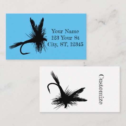 フライフィッシングFly Thunder_Cove 名刺 (正面/裏面)