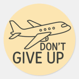 フライフォワード – ミニマリスト与えの飛行機アートをアップしない ラウンドシール