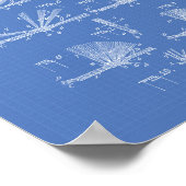 フライフック1924特許技術青写真 ポスター (角)