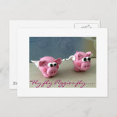 フライフライフライフライピギーフライ….. ポストカード (正面/裏面)