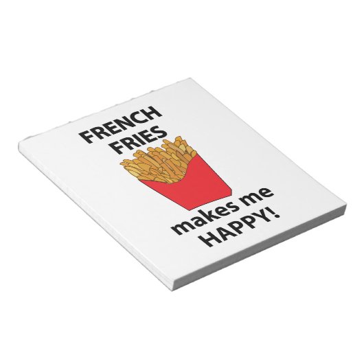 フライフランスのは私を幸せなフライにフランスのなる ノートパッド (アングル)