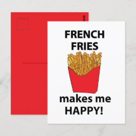 フライフランスのは私を幸せなフライにフランスのなる ポストカード
